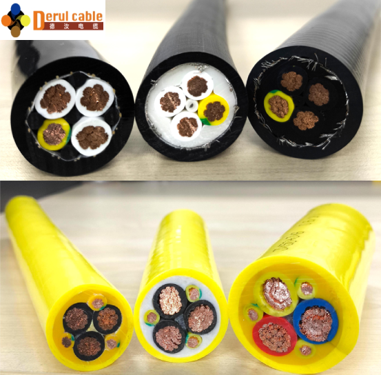 Deru crane medium voltage drum cable