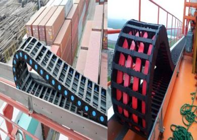 Оптимизированное применение гибких буксирных тросовых систем в портовом крановом оборудовании.